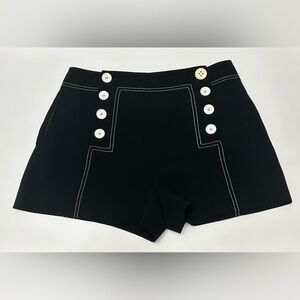 Derek Lam 10 Crosby Black & White Sailor Shorts Size 6 See Description
